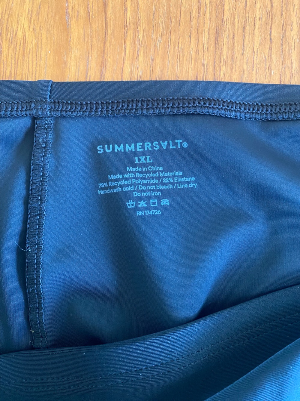 summersalt Black Swim Coverup Skirt - Picture 2 of 2